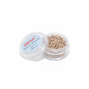 Nano Bead with Silicon - Dark Beige - 500pcs per box