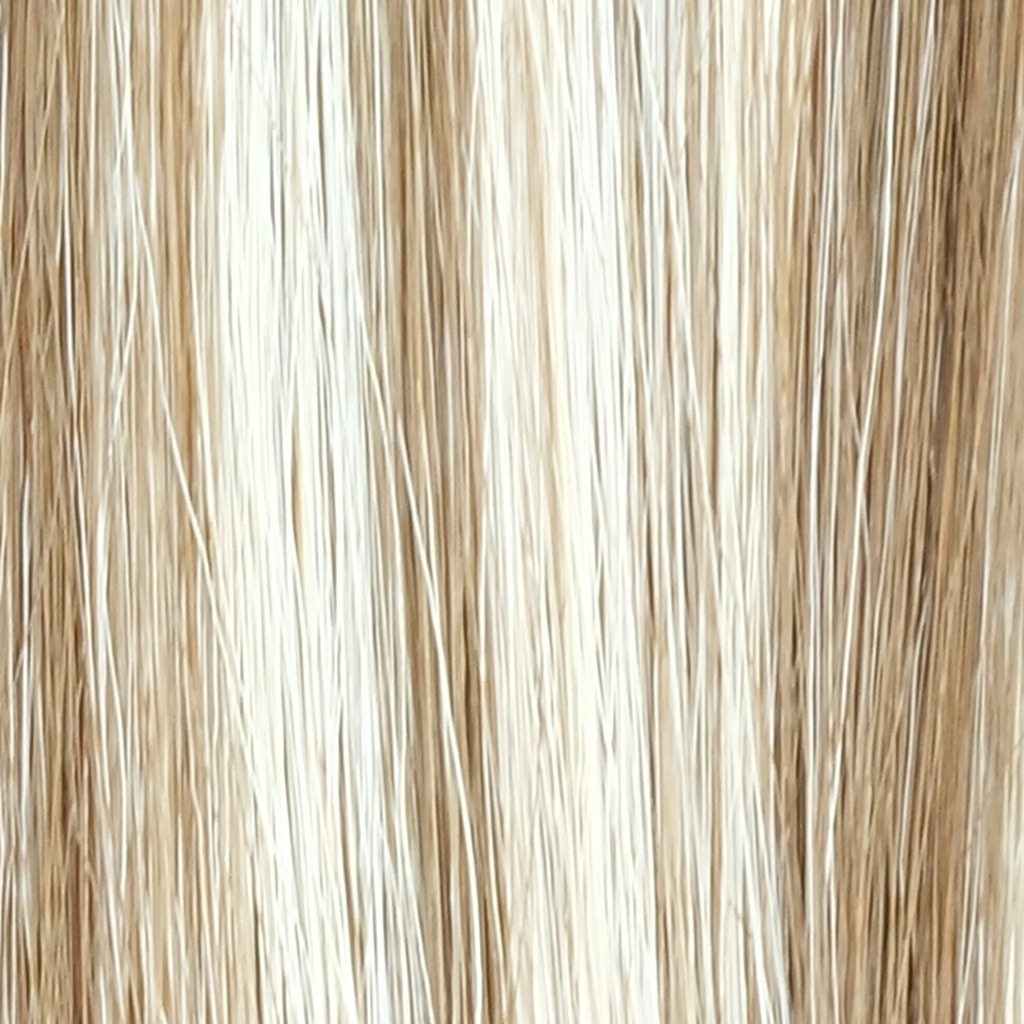 Nano Bead Extensions - 20 Strands per pack - R6-HL6/60 (Rooted Mocha Brown - Highlight Mocha Brown/Platinum Blonde)