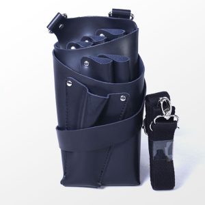 100% Leather Styling tool case with two-way strap