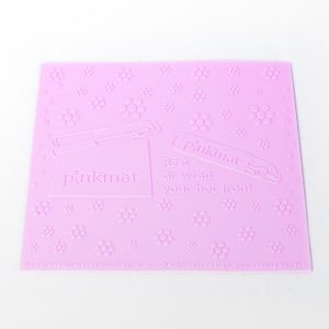 Pink mat for all kinds of hot tool to prevent burning